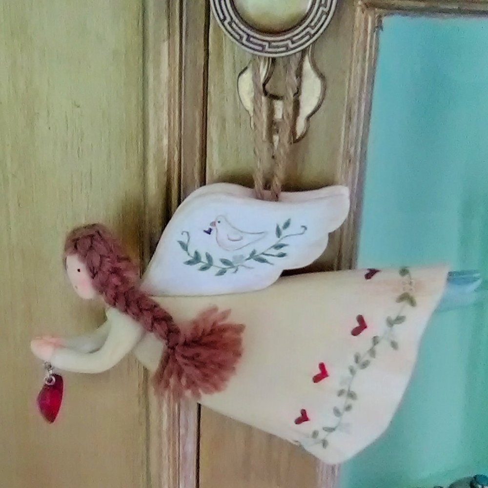 Hanging Heart Angel